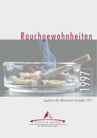 Vorschaubild zu 'Rauchgewohnheiten; Ergebnisse des Mikrozensus Dezember 1997'