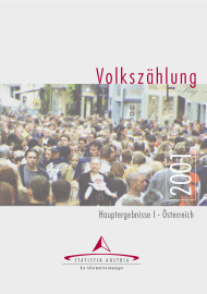 Vorschaubild zu 'Volkszählung 2001, Hauptergebnisse I - Österreich'